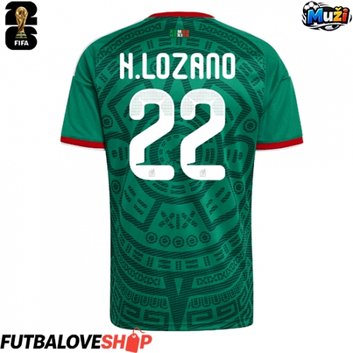 Dres Mexiko Hirving Lozano #22 Domáci MS 2026 Krátky Rukáv